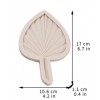 Molde silicona hoja de palma