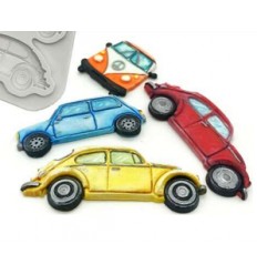 Molde silicona coches clasicos