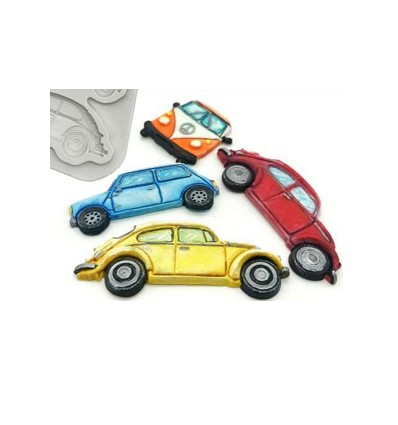 Molde silicona coches clasicos