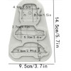 Molde silicona coches clasicos