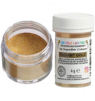 SUGARFLAIR EDIBLE LUSTRE RADIANT GOLD, 4G