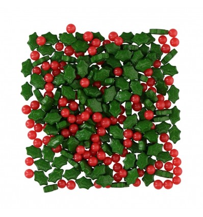 Sprinkles Navidad Acebo y bayas HOLLY LEAF 56 G