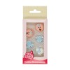 FUNCAKES DECORACIONES AZÚCAR BEBÉ AZUL SET 12U.