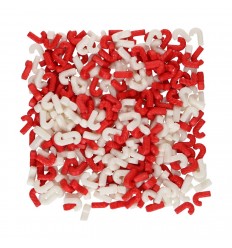 Bastones de caramelo, rojo y blanco 56 gr