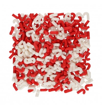 Bastones de caramelo, rojo y blanco 56 gr