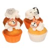 FUNCAKES SET DECORACIONES DE AZÚCAR ANIMALES SAFARI, 12U.