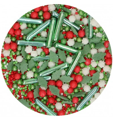 FUNCAKES SPRINKLE MEDLEY -HOLIDAY- 65G DIA FESTIVO NAVIDAD