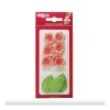 Conjunto 8 FLORES ROSAS DE ÁZUCAR Y 5 HOJAS VERDES DEKORA (230061)