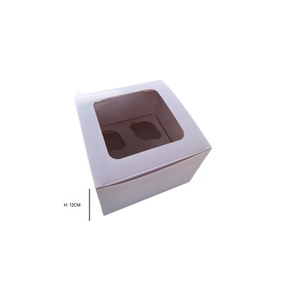CAJA 4 CUPCAKES ALTA 12CM AZUCREN
