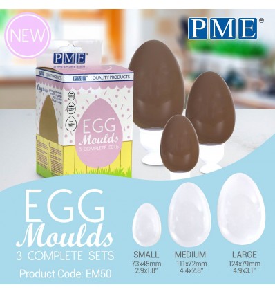 PME MOLDES HUEVO SET/3