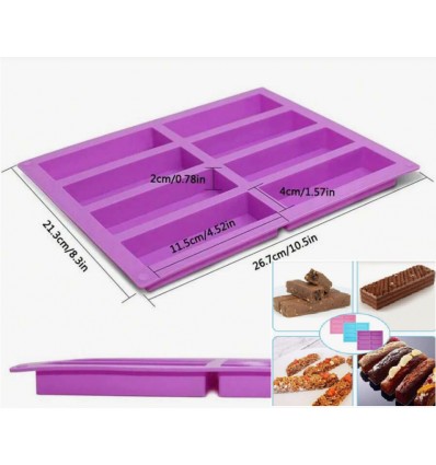 Molde silicona para barritas