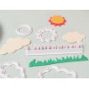 Set cordores Nubes sol Hierba