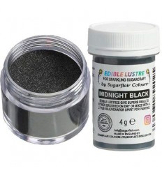 SUGARFLAIR EDIBLE LUSTRE MIDNIGHT BLACK, 4G