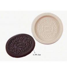 Molde silicona galleta Oreo