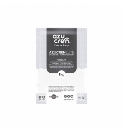 FONDANT BRANCA ( BLANCO ) " AZUCREN ELITE " 1 KG.(SIN GLUTEN Y SIN E171)