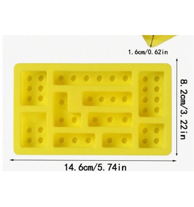 Molde silicona lego tente, bloques construcción .