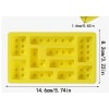 Molde silicona lego tente, bloques construcción .