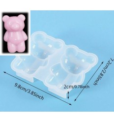 Molde silicona dos osos