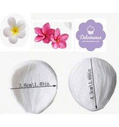 Molde texturizador nervaduras silicona flor