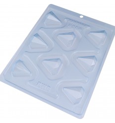 BWB CHOCOLATE PARA MOLDE DE 3 PIEZAS - BOMBÓN DIAMANTE .PVC