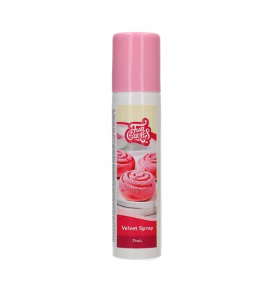Spray terciopelo FUNCAKES VELVET SPRAY ROSA 100 ML