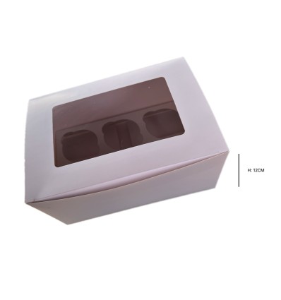 CAJA 6 CUPCAKES ALTA 12CM AZUCREN