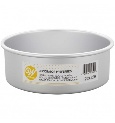 WILTON MOLDE DECORATOR PREFERRED REDONDO , Ø 20 X 7,5 CM.