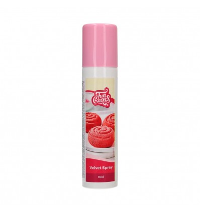 Spray terciopelo FUNCAKES VELVET SPRAY ROjo