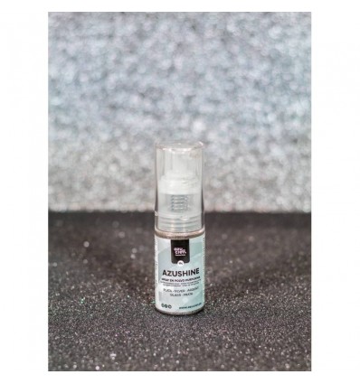 SPRAY EN POLVO PURPURINA PLATA AZUSHINE 10 GR