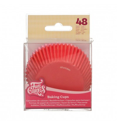 FunCakes Cápsulas para Hornear ROSA / ROJO PK/48