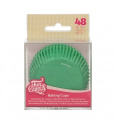FunCakes Cápsulas para Hornear verdes, 48 UNIDADES