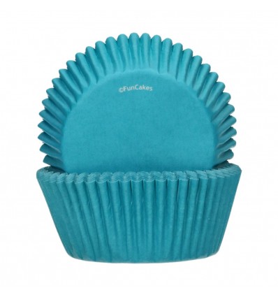 FUNCAKES CÁPSULAS PARA HORNEAR TURQUESA 48U