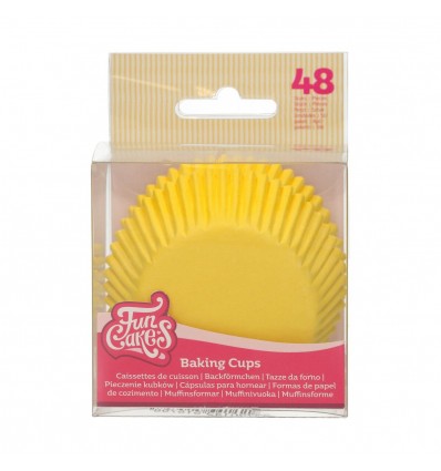 FUNCAKES CÁPSULAS PARA HORNEAR AMARILLO, 48Ud