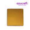 Base Cuadrada ondulada Oro Extrafuerte, 25x25cm