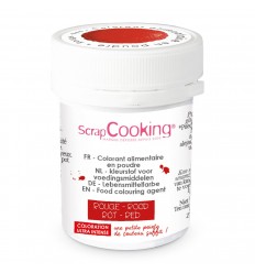 SCRAPCOOKING COLORANTE ALIMENTARIO ARTIFICIAL POLVO ROJO