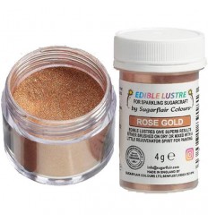 SUGARFLAIR EDIBLE LUSTRE ROSE GOLD, 4G
