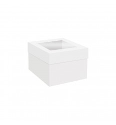 CAJA TARTA CON VENTANA SUPERIOR - 15 X 15 X 15 CM ALTURA