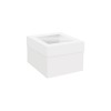 CAJA TARTA CON VENTANA SUPERIOR - 15 X 15 X 15 CM ALTURA