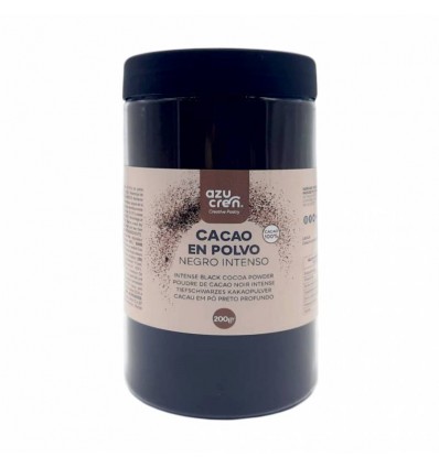 CACAO EN POLVO NEGRO INTENSO 200 GR AZUCREN (100% CACAO)