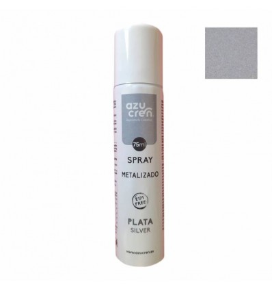 SPRAY METALIZADO PLATA AZUCREN 75 ML