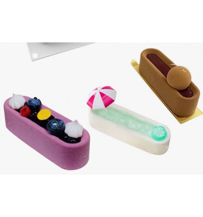 Molde silicona para postre individual rellenable