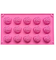 Molde silicona rosas pequeñas