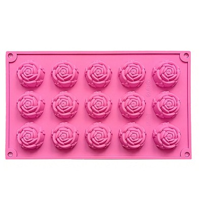 Molde silicona rosas pequeñas
