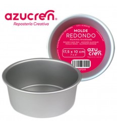 MOLDE BIZCOCHO REDONDO ANODIZADO 17,5 X 10 CM. AZUCREN