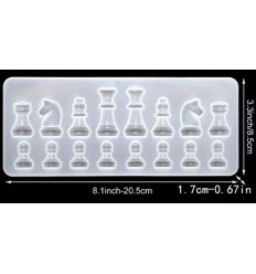 Molde silicona Figuras de ajedrez