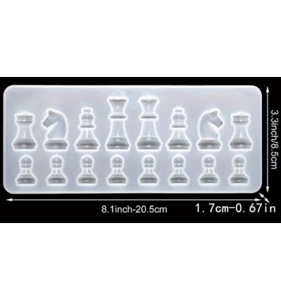 Molde silicona Figuras de ajedrez