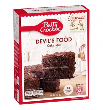Preparado BETTY CROCKER DEVIL'S FOOD CAKE MIX 425G