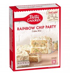 Preparado BETTY CROCKER RAINBOW CHIP CAKE MIX 425G