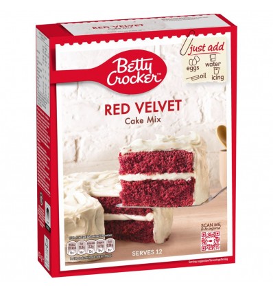 Preparado BETTY CROCKER RED VELVET CAKE MIX 425G