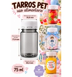 Frasco PET uso alimentario 75ml